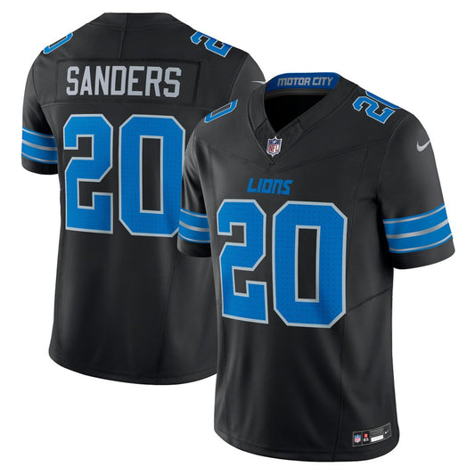 Men's Detroit Lions Barry Sanders Black 2nd Alternate Limited NFL Football Jersey - view 1