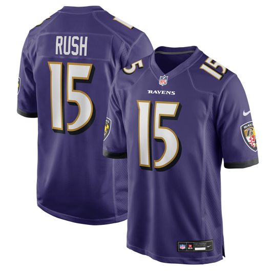 Men's Baltimore Ravens Cooper Rush Purple Team Game NFL Football Jersey - view 1