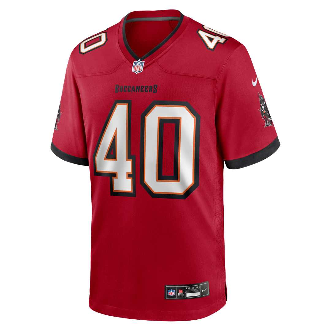 Men's Tampa Bay Buccaneers Mike Alstott Red Retired Player Game NFL Football Jersey - view 2