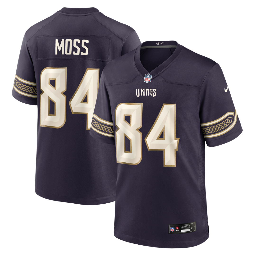 Men's Minnesota Vikings Randy Moss Purple 2026 Rivalries Collection Game NFL Football Jersey - view 1