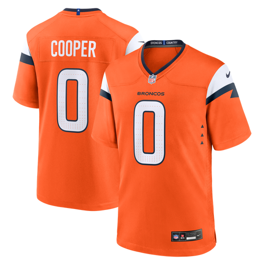 Men's Denver Broncos Jonathon Cooper Orange Team Game NFL Football Jersey - view 1