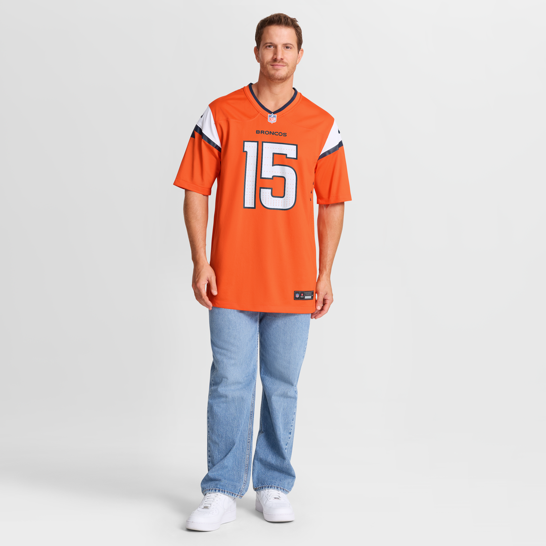 Men's Denver Broncos Nik Bonitto Orange Team Game NFL Football Jersey - view 7