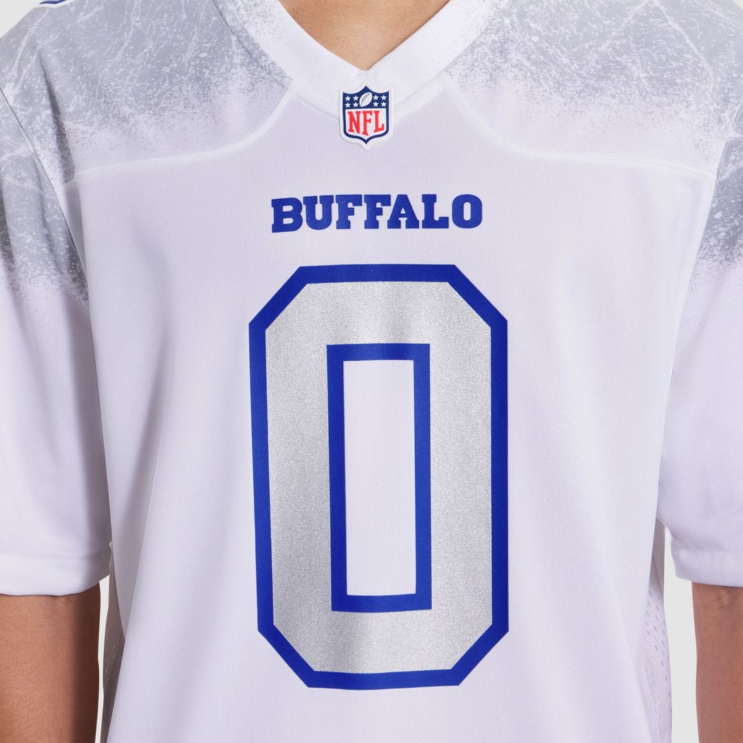 Men's Buffalo Bills Keon Coleman White Rivalries Collection Game NFL Football Jersey - view 6