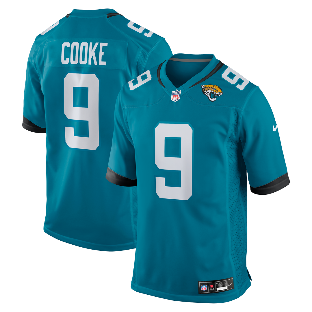Men's Jacksonville Jaguars Logan Cooke Black Game NFL Football Jersey - view 13