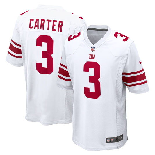 Men's New York Giants Abdul Carter White Game NFL Football Jersey - view 1