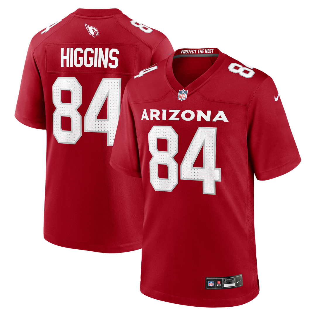 Men's Arizona Cardinals Elijah Higgins Cardinal Team Game NFL Football Jersey - view 1