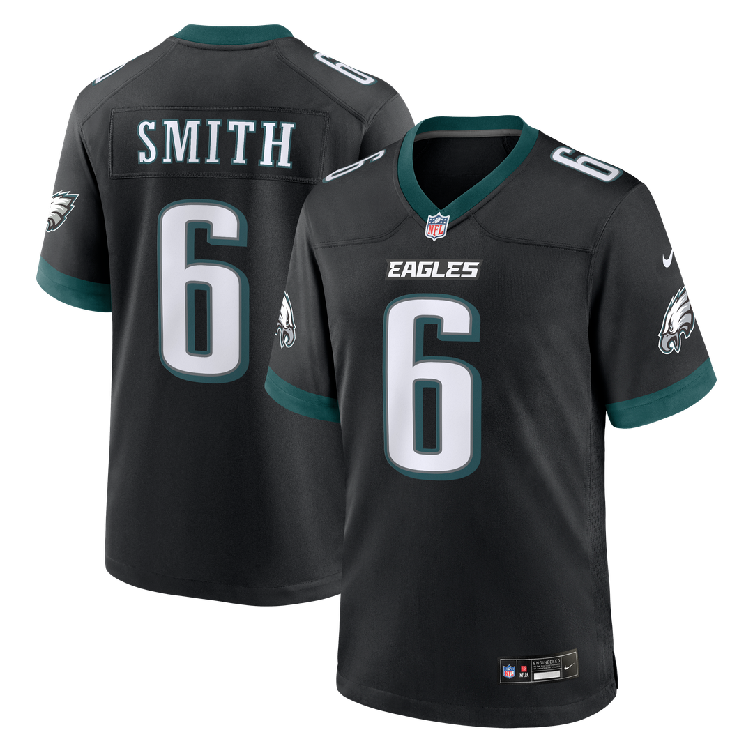 Men's Philadelphia Eagles DeVonta Smith Black Alternate Game NFL Football Jersey - view 1