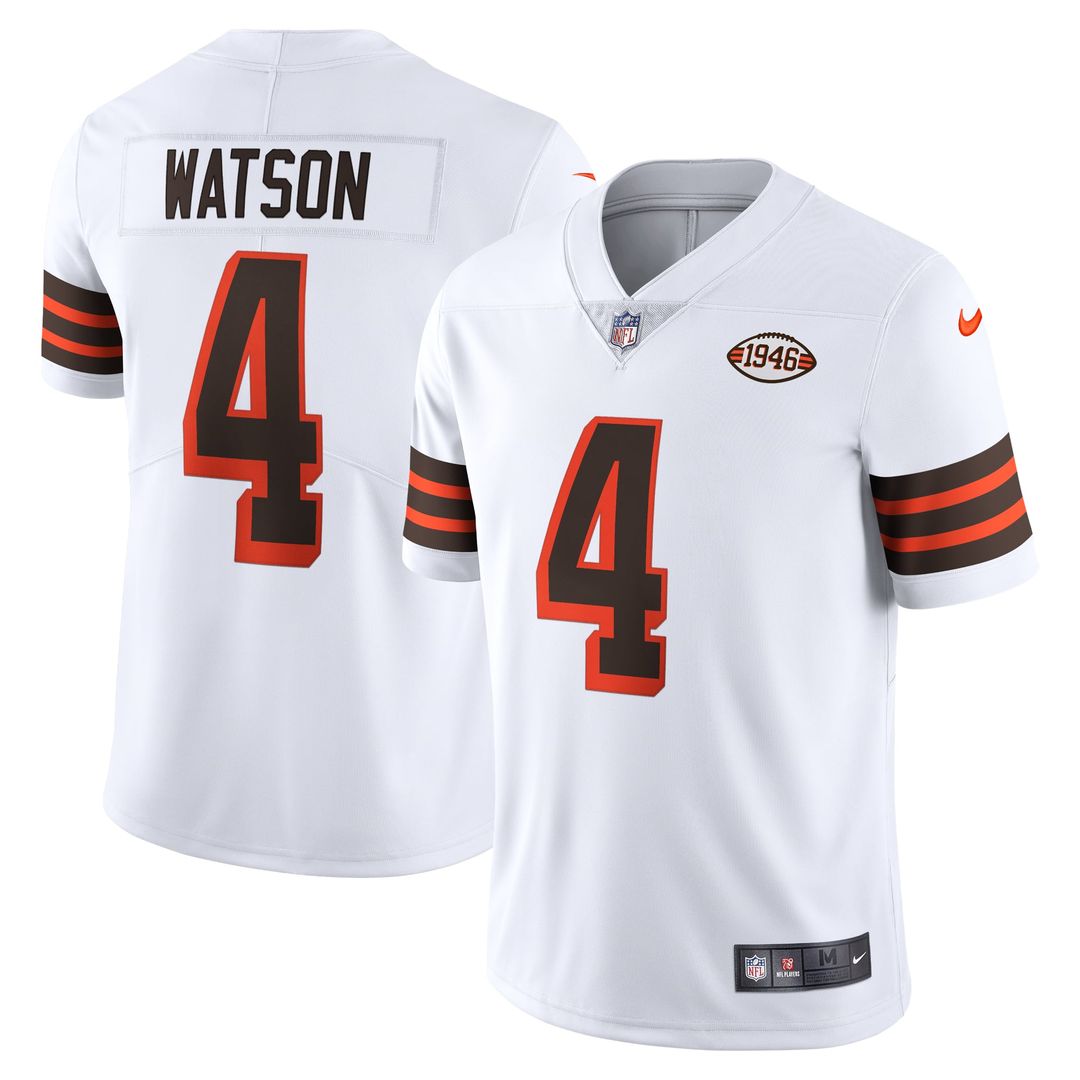 Men's Cleveland Browns Deshaun Watson Brown Limited NFL Football Jersey - view 7