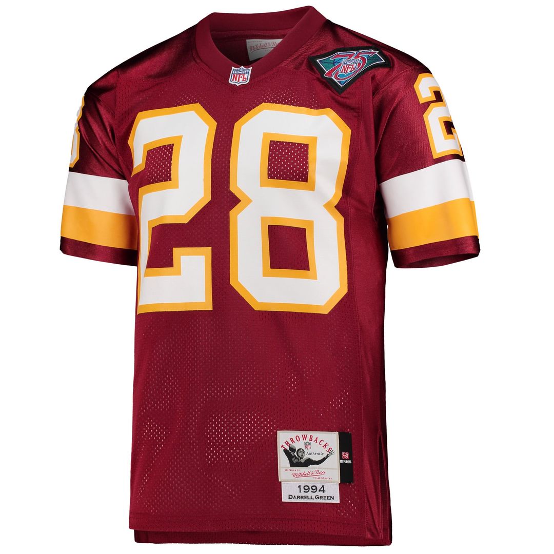 Men's Washington Football Team 1994 Darrell Green Burgundy Throwback NFL Football Jersey - view 2
