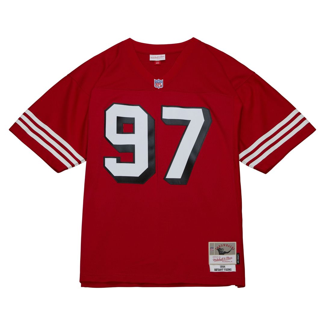 Men's San Francisco 49ers Bryant Young White Legacy Replica NFL Football Jersey - view 8