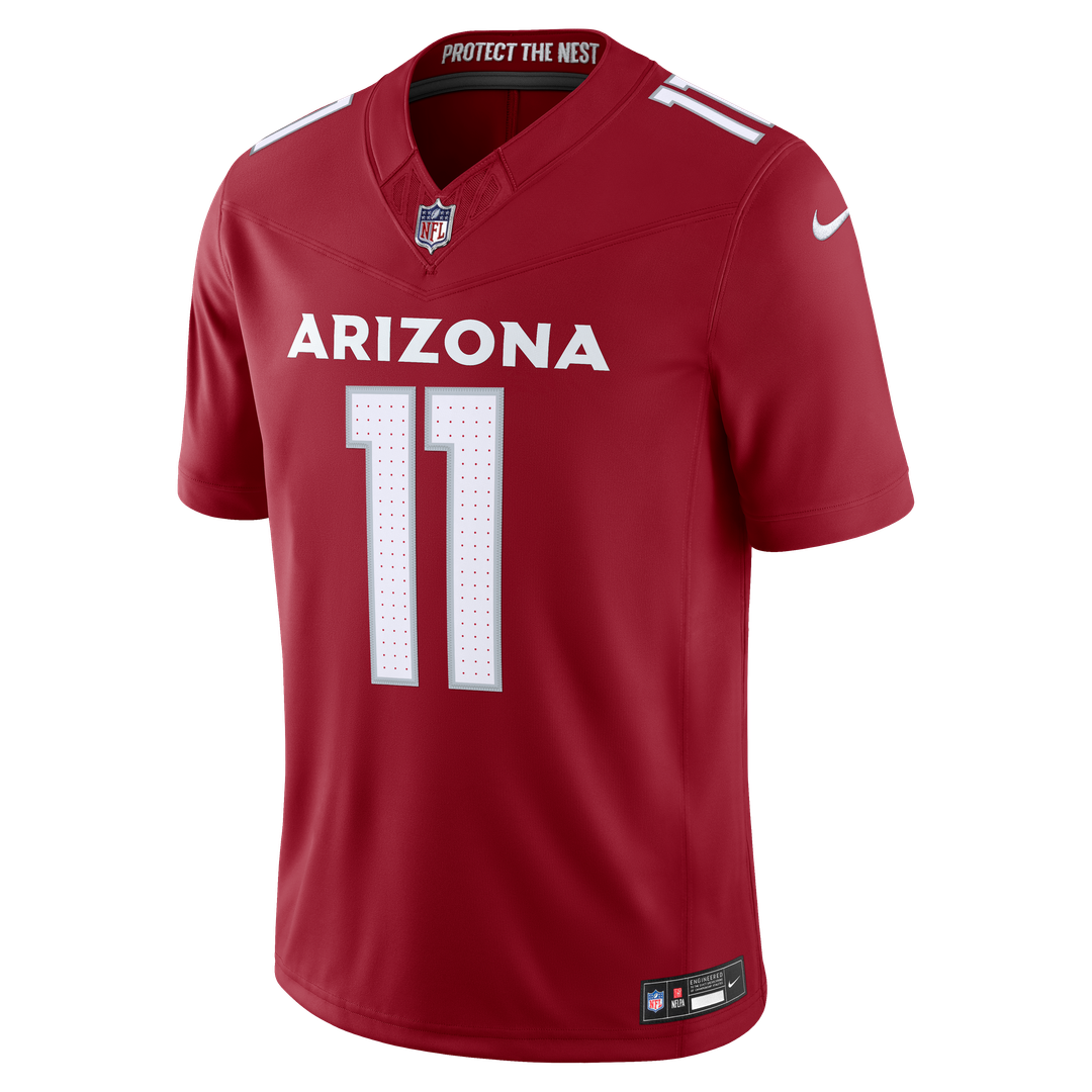 Men's Arizona Cardinals Larry Fitzgerald Cardinal Stitched Retired Limited NFL Football Jersey - view 2