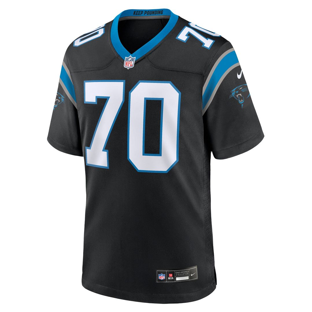 Men's Carolina Panthers Brady Christensen Black Team Game NFL Football Jersey - view 2