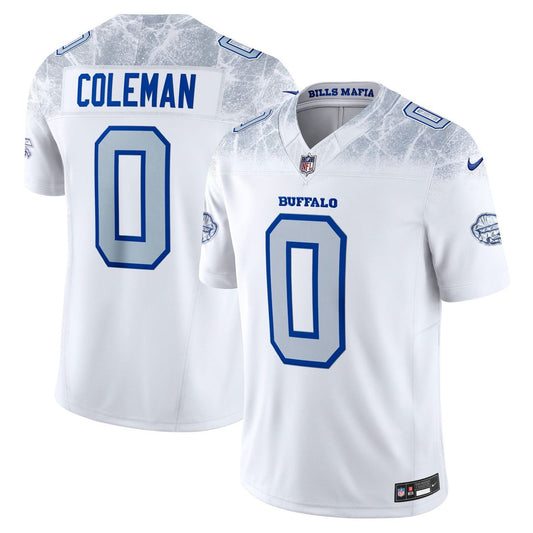 Men's Buffalo Bills Keon Coleman White Rivalries Collection Stitched Limited NFL Football Jersey - view 1