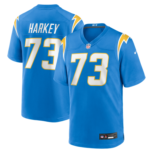 Men's Los Angeles Chargers Alex Harkey Powder Blue Team Game NFL Football Jersey - view 1