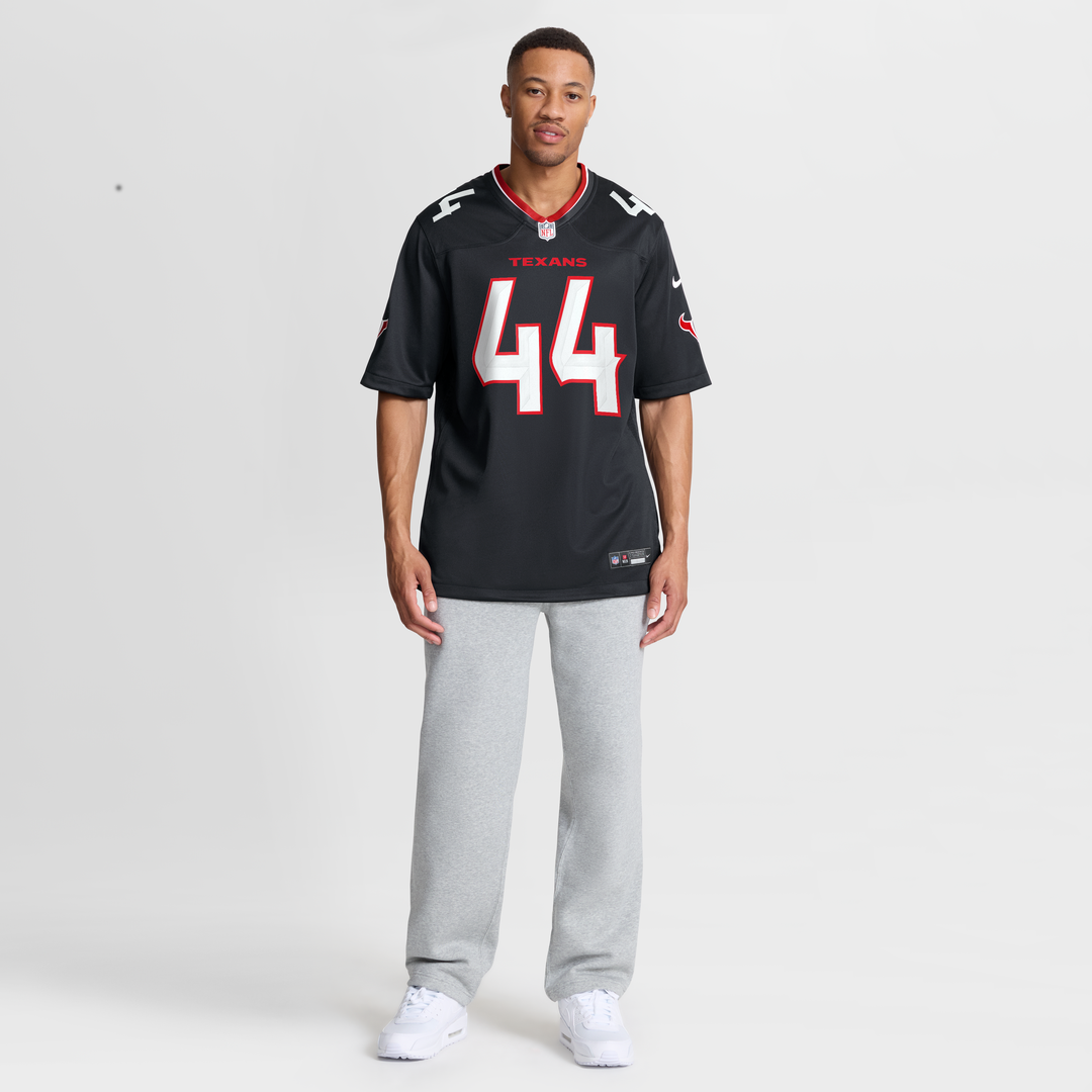 Men's Houston Texans British Brooks Navy Team Game NFL Football Jersey - view 7