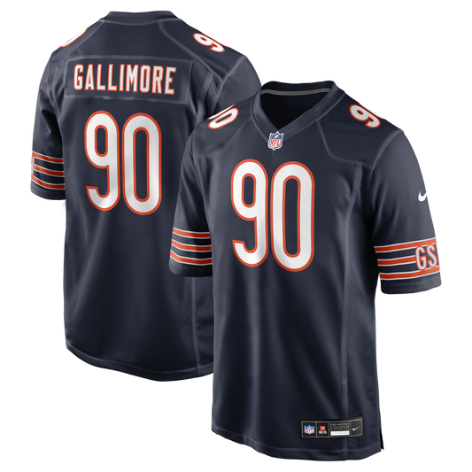 Men's Chicago Bears Neville Gallimore Navy Team Game NFL Football Jersey - view 1