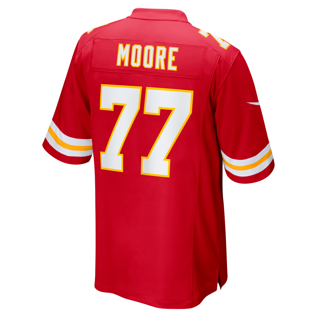 Men's Kansas City Chiefs Jaylon Moore Red Team Game NFL Football Jersey - view 3