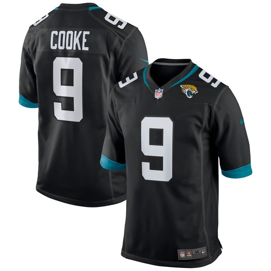 Men's Jacksonville Jaguars Logan Cooke Black Game NFL Football Jersey - view 1