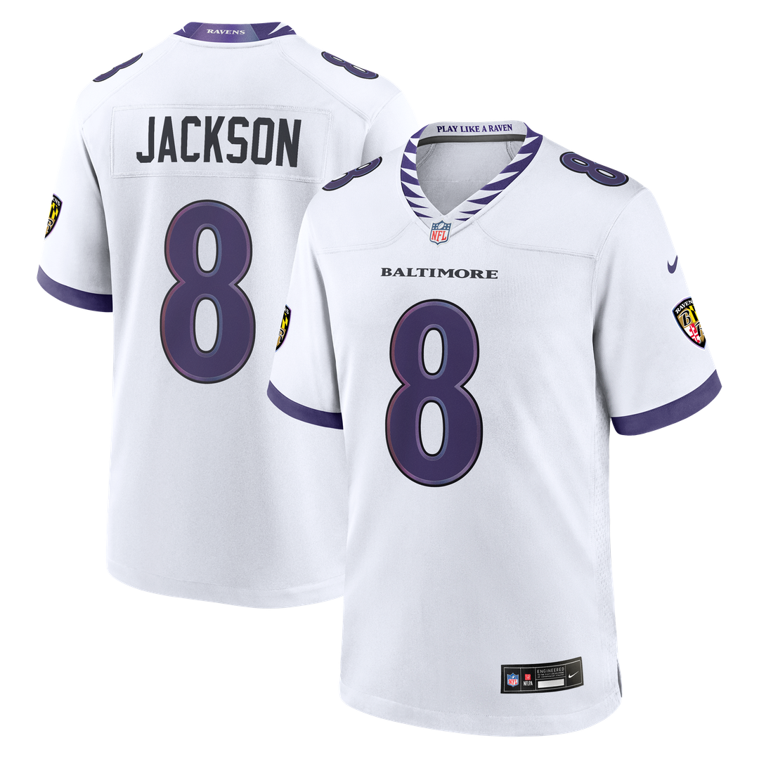 Men's Baltimore Ravens Lamar Jackson Black Alternate Game NFL Football Jersey - view 10
