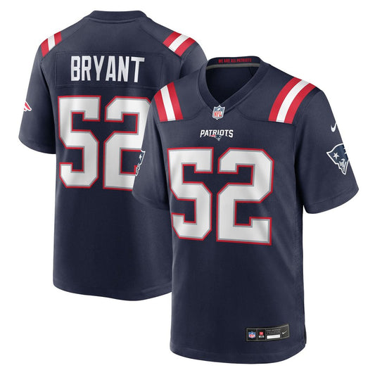Men's New England Patriots Marcus Bryant Navy Team Game NFL Football Jersey - view 1