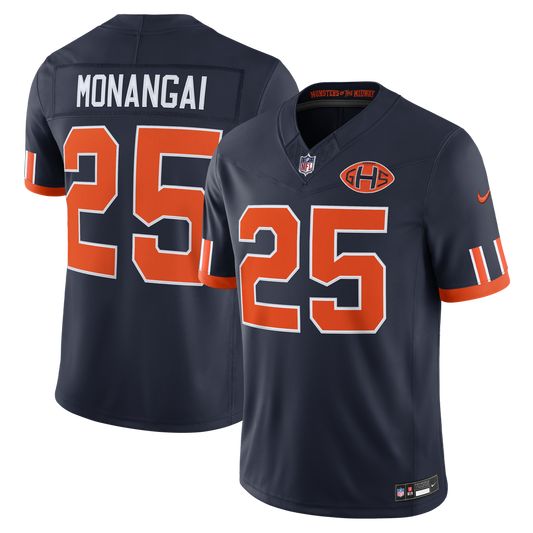 Men's Chicago Bears Kyle Monangai Navy 2026 Rivalries Collection Stitched Limited NFL Football Jersey - view 1