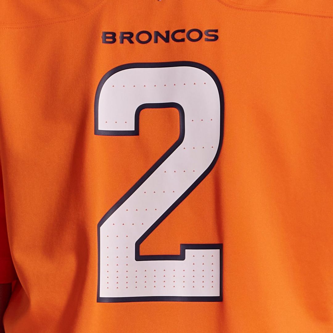 Men's Denver Broncos Patrick Surtain II Orange Team Game NFL Football Jersey - view 12