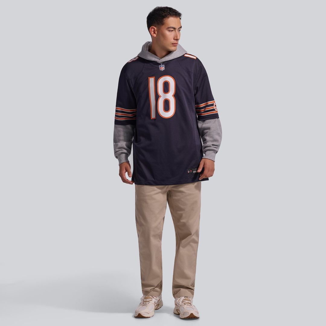 Men's Chicago Bears Caleb Williams White First Round Pick Player Game NFL Football Jersey - view 19