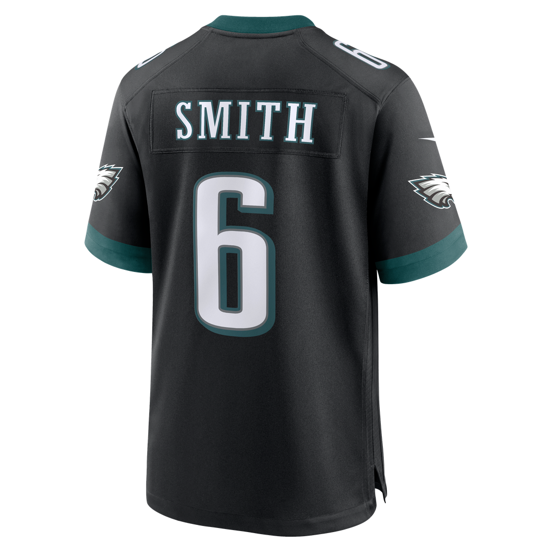 Men's Philadelphia Eagles DeVonta Smith Black Alternate Game NFL Football Jersey - view 6