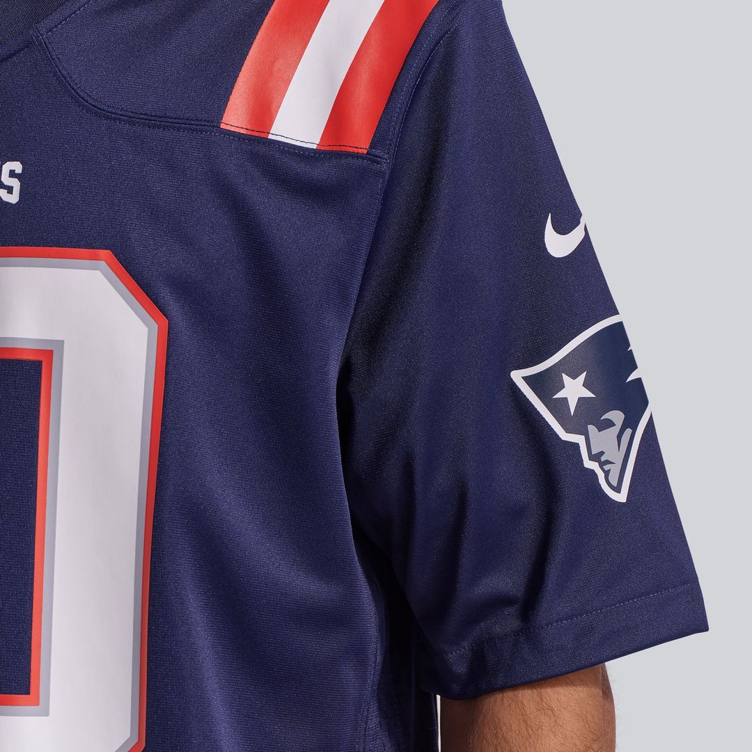 Men's New England Patriots Drake Maye Navy Player Game NFL Football Jersey - view 14