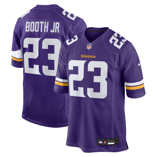 Men's Minnesota Vikings Andrew Booth Jr. Purple Player Game NFL Football Jersey - view 1