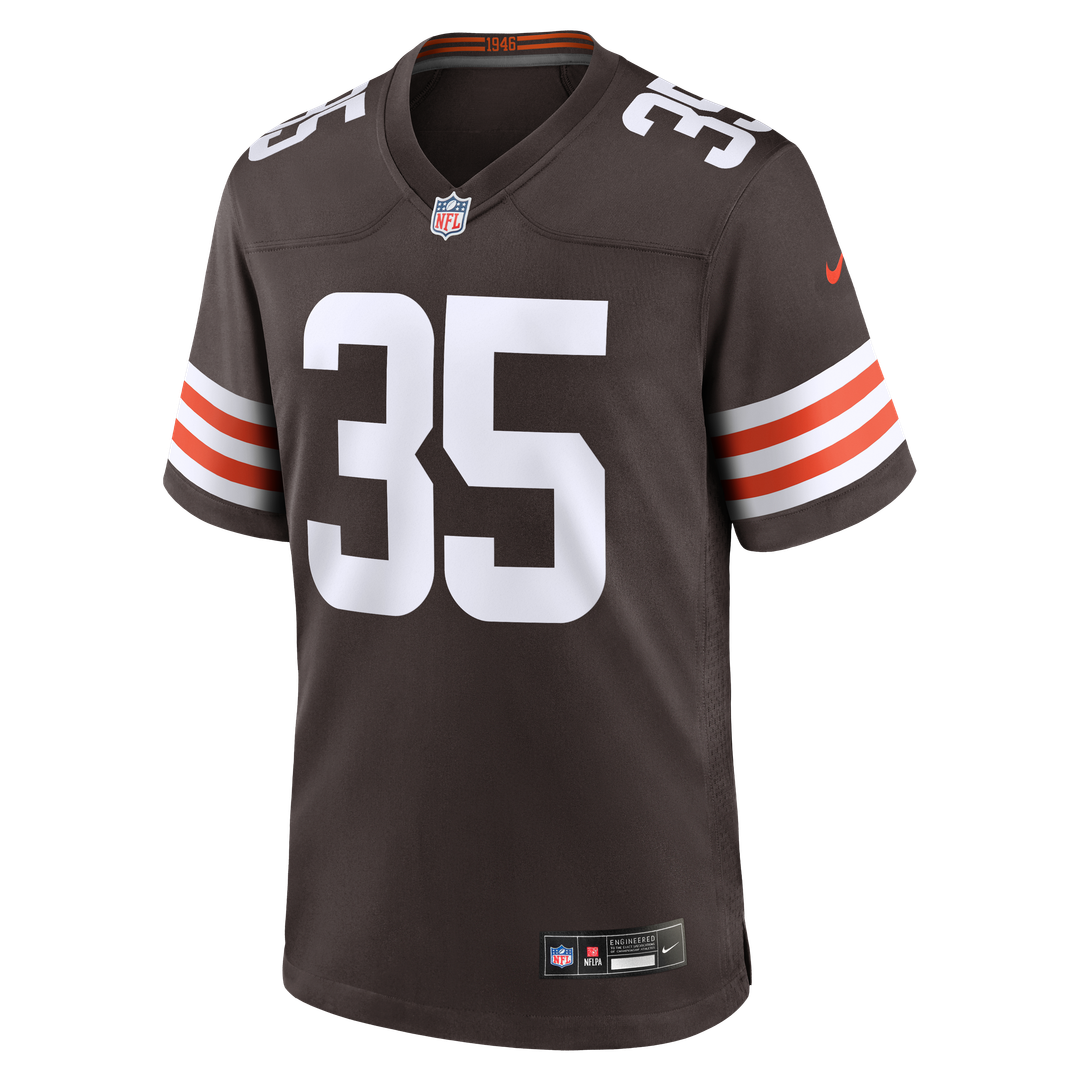 Men's Cleveland Browns Toriano Pride Jr. Brown Team Game NFL Football Jersey - view 4