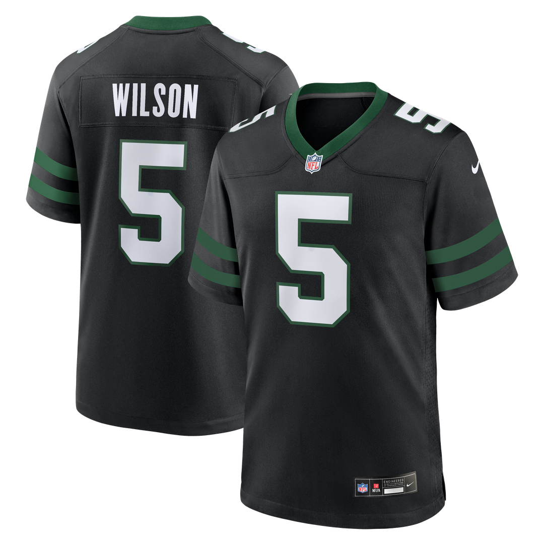 Men's New York Jets Garrett Wilson Legacy White Game NFL Football Jersey - view 39