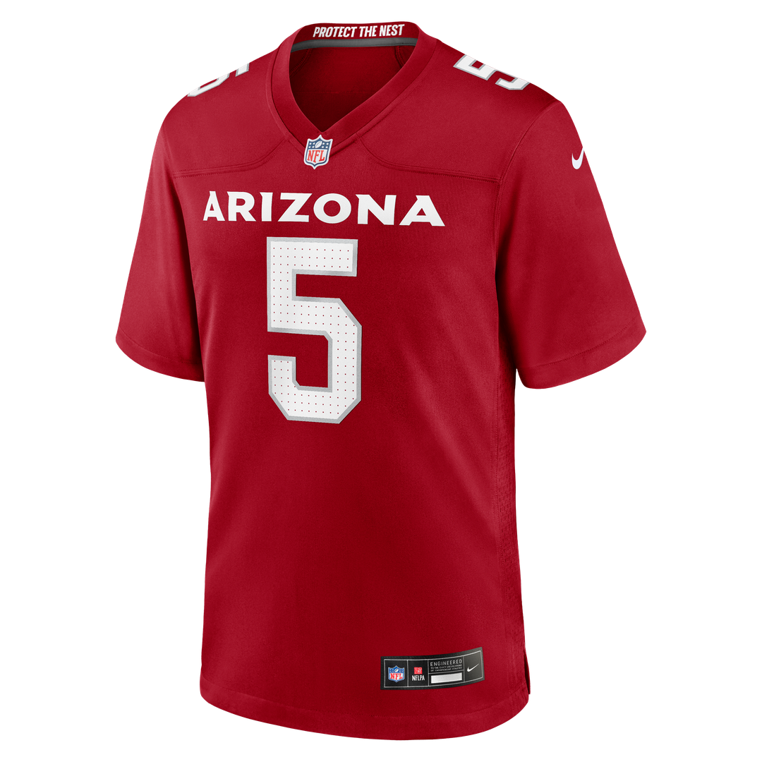 Men's Arizona Cardinals Baron Browning Cardinal Team Game NFL Football Jersey - view 2