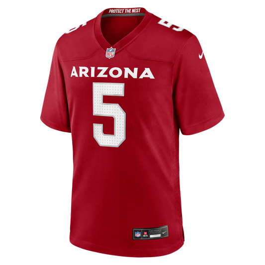 Men's Arizona Cardinals Baron Browning Cardinal Team Game NFL Football Jersey - view 2