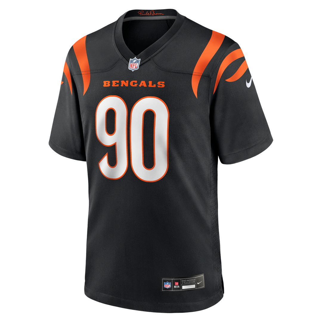 Men's Cincinnati Bengals Kris Jenkins Jr. Black Game NFL Football Jersey - view 2
