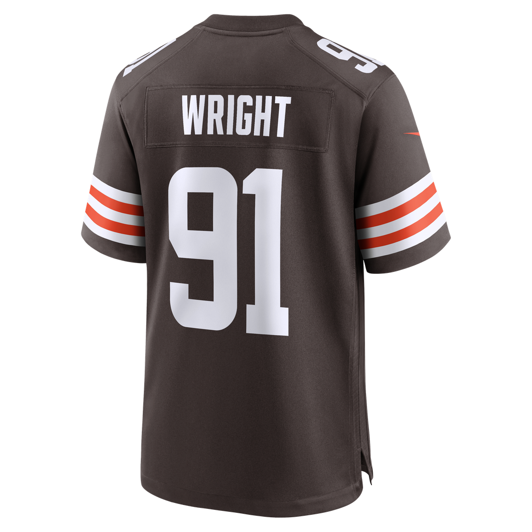 Men's Cleveland Browns Alex Wright Brown Team Game NFL Football Jersey - view 3