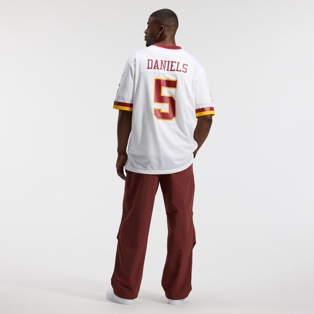 Men's Washington Commanders Jayden Daniels Burgundy Game NFL Football Jersey - view 50