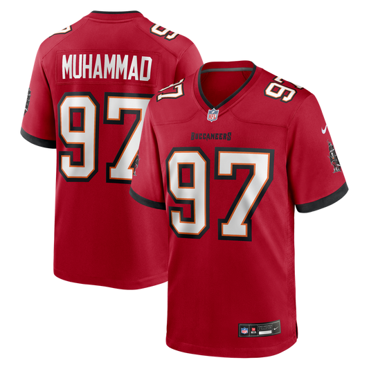 Men's Tampa Bay Buccaneers Al-Quadin Muhammad Red Team Game NFL Football Jersey - view 1