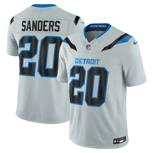 Men's Detroit Lions Barry Sanders Silver 2026 Rivalries Collection Stitched Limited NFL Football Jersey - view 1