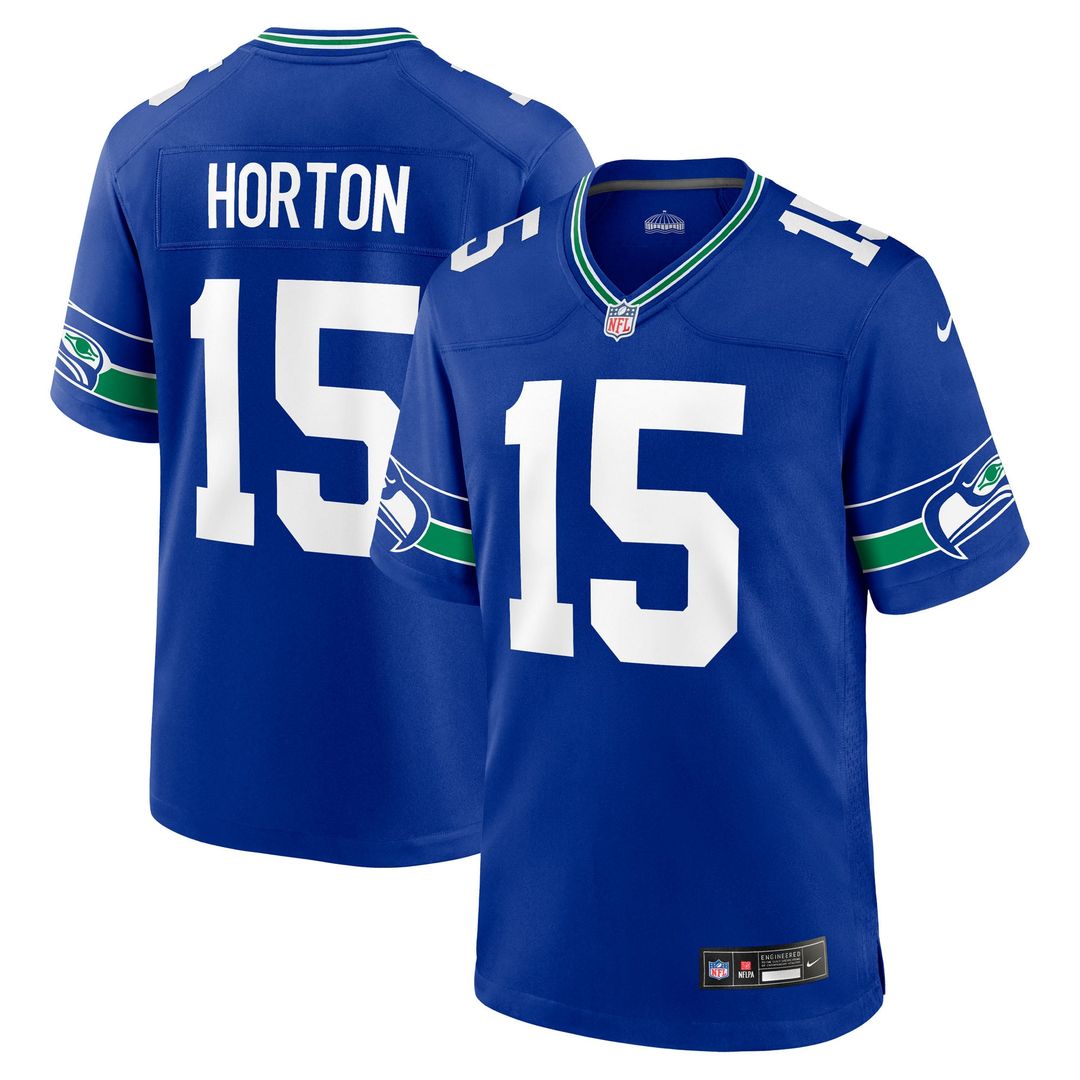 Men's Seattle Seahawks Tory Horton Royal Alternate Game NFL Football Jersey - view 1