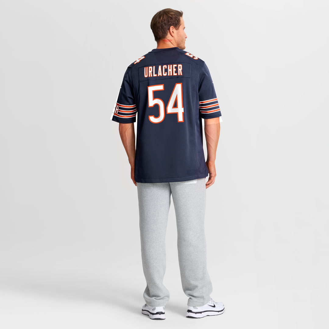 Men's Chicago Bears Brian Urlacher White Retired Player Game NFL Football Jersey - view 11