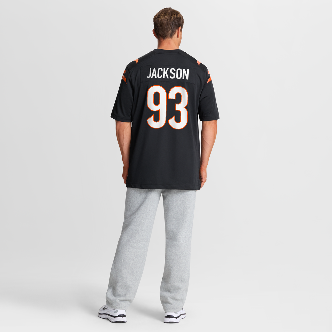 Men's Cincinnati Bengals McKinnley Jackson Black Game NFL Football Jersey - view 8