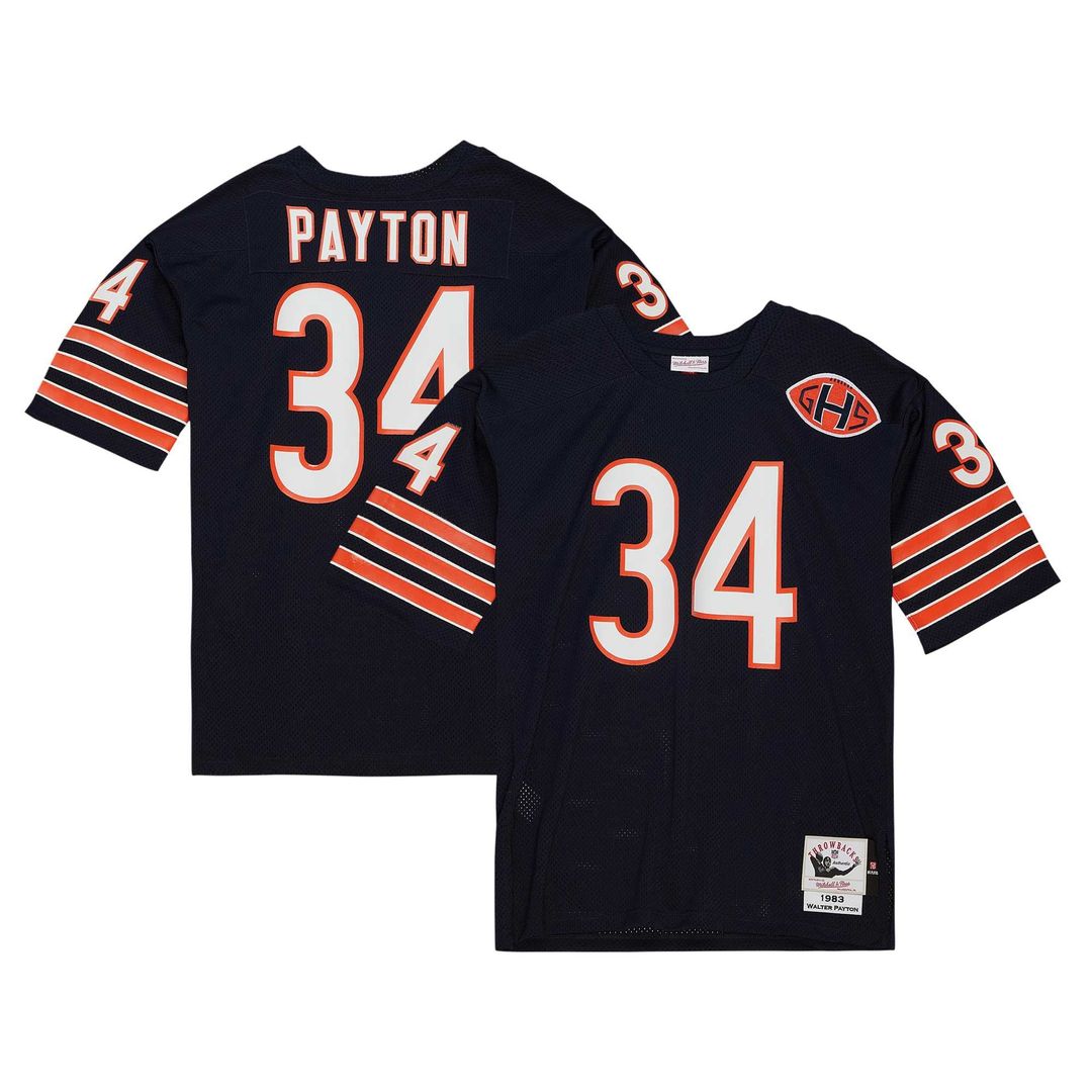 Men's Chicago Bears 1985 Walter Payton White Throwback NFL Football Jersey - view 7