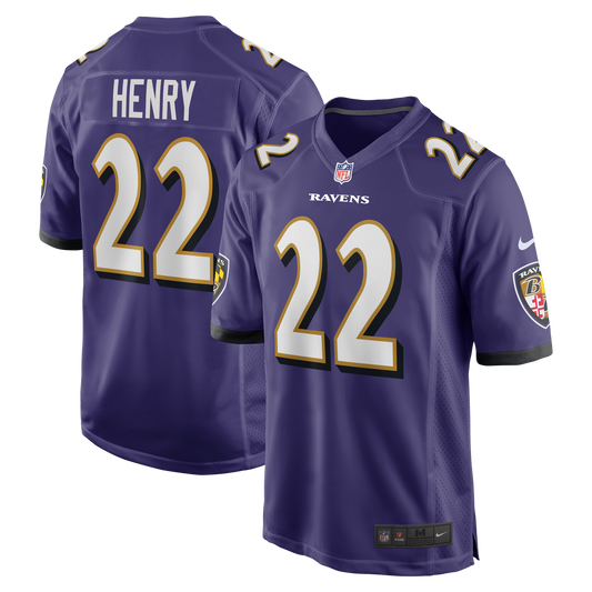 Men's Baltimore Ravens Derrick Henry Purple Game NFL Football Jersey - view 1