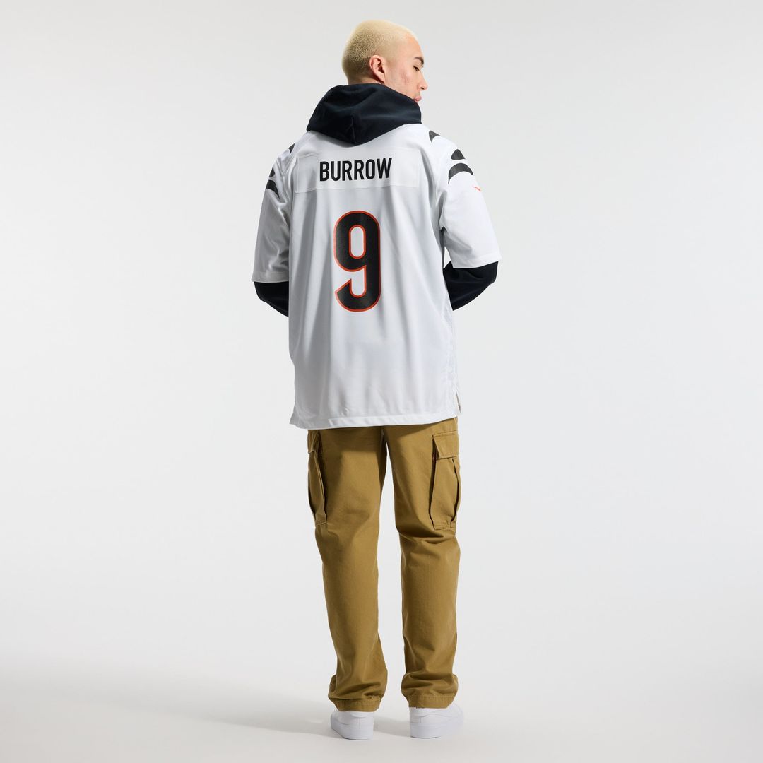 Men's Cincinnati Bengals Joe Burrow Orange Alternate Game NFL Football Jersey - view 34