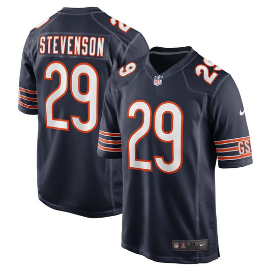 Men's Chicago Bears Tyrique Stevenson Navy Game NFL Football Jersey - view 1
