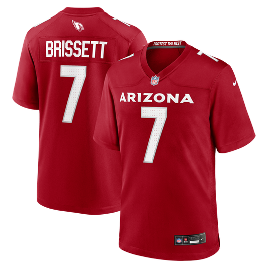 Men's Arizona Cardinals Jacoby Brissett Cardinal Team Game NFL Football Jersey - view 1