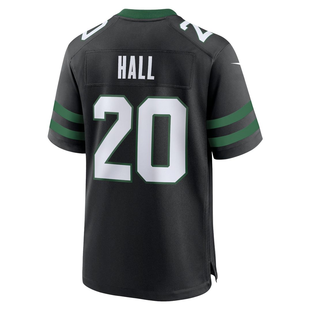 Men's New York Jets Breece Hall Legacy Black Alternate Game NFL Football Jersey - view 9