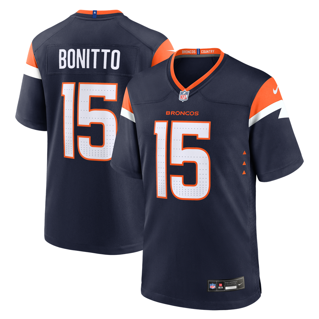 Men's Denver Broncos Nik Bonitto Orange Team Game NFL Football Jersey - view 17