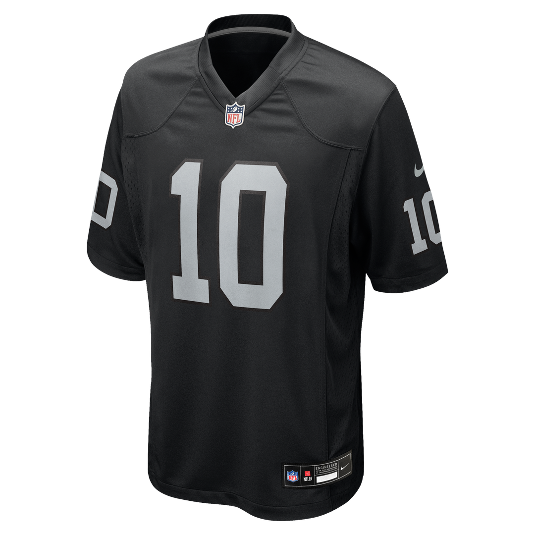 Men's Las Vegas Raiders Dont'e Thornton Jr. Black Team Game NFL Football Jersey - view 2
